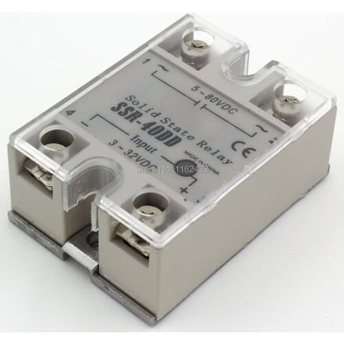 SSR-40DD single phase DC to DC 40A 80V solid state relay 40DD SSR