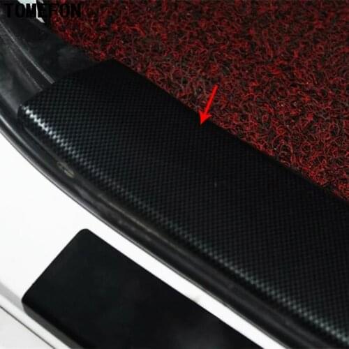 TOMEFON ABS Carbon Fiber For Mazda 6 Atenza 2014 Car Scuff Guard Door Sill Car Syling Accessories 4pcs for 4 doors