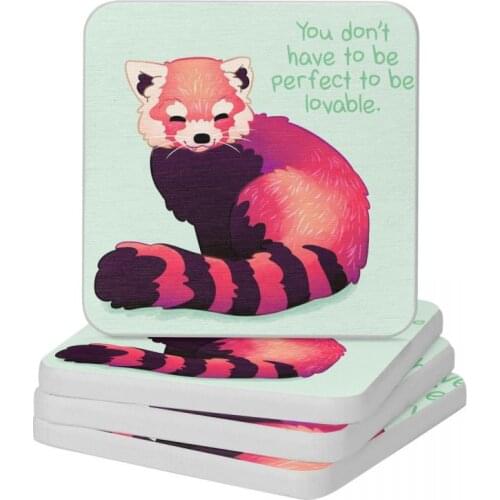 You Don't Have To Be Perfect Diatom Square Round Coaster Eco-friendly Cup Bonsai Mat Soap Toothbrush Pad 10x10cm