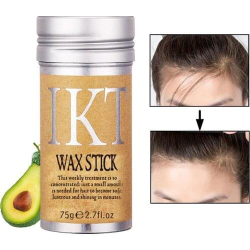 1PCs Hair Edge Control Gel Stick Slay Thin Baby Hair Perfect Hair Line Styling Smooth Frizziy Hairs Non Greasy Solid Waxes 75g