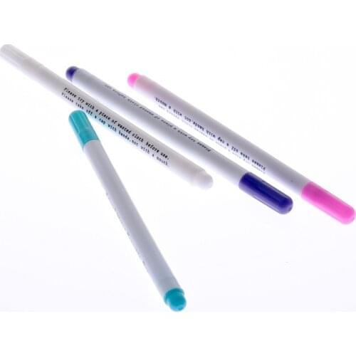 1Pc Water Erasable Ink Fabric Marker Pen Water Soluble Washable Mark Tool for DIY Cross-Stitch Needlework Quilting Dressmaking