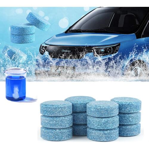 10/20/40 Pcs Car Solid Cleaner Effervescent Tablets, Car Window and Windshield Glass Cleaning Tablets, Cleaning Supplies