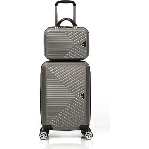 2 Li Anthracite Valise Set (Cabinet + Makeup)