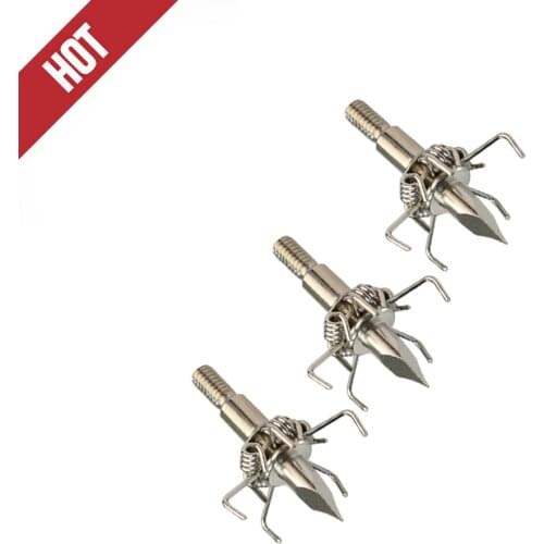 2019 ELONG 12X Judo Broadhead 100 Grain 3 point Archery Bow Crossbow Bolts Points Small Game Hunting Animals Free Shipping
