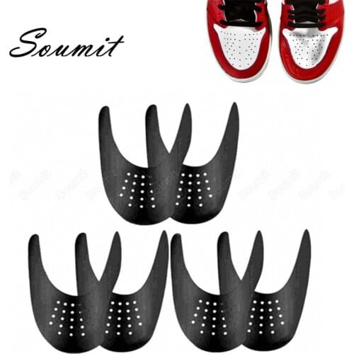 3 Pairs Anti Crease Shoes Shields for Sneaker Ball Shoe Head Protector Stretcher Anti-Wrinkled Support Toe Cap Dropshiper Shield