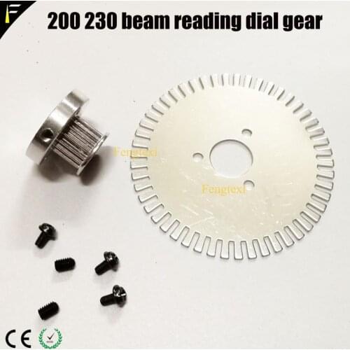 Stage Light 5R7R 200W230W Beam Light Fitting XY Axis Motor Transmission Gear Dial Reader Plate Plastic XY Rubber Wheel Gear