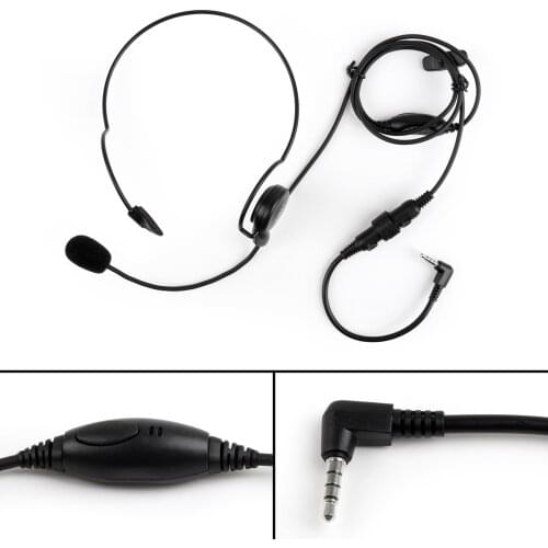 Artudatech 1Pcs 3.5mm Single Ear PTT Behind the Head Headset For YAESU VX1R VX168 VX 1R 168 Earpiece