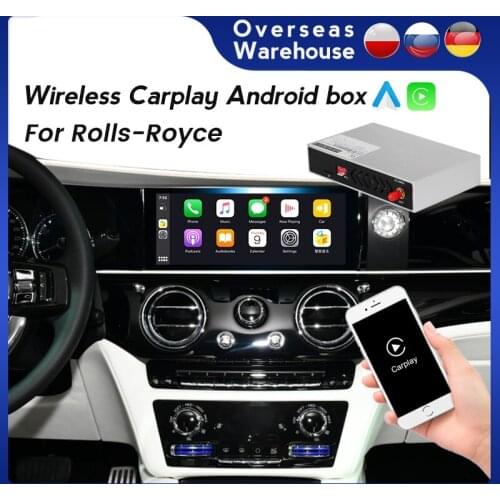 Wireless Carplay Module Box For Rolls- Royce Phantom Ghost Wraith Cullindn Android Auto Multimedia Original 10.25" Screen