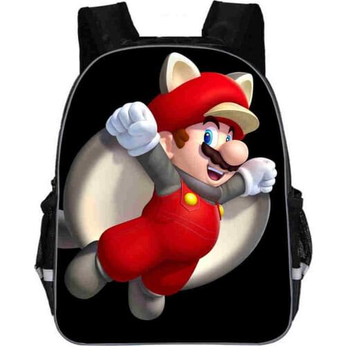 Mario Bros Sonic Kindergarten Infantile Small Backpack for Kids Baby Cartoon School Bags Children Gift