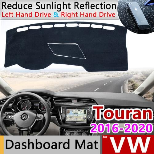 For Volkswagen VW Touran MK2 2016 2017 2018 2019 2020 Anti-Slip Mat Dashboard Cover Pad Sunshade Dashmat Protect Car Accessories