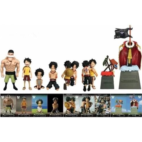 Anime One Piece Child Luffy Death of Ace Edward Whitebeard Newgate Tomb PVC Action Figure Collectible Model Kids Toys Doll