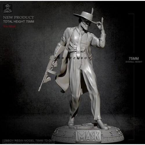 H75mm 1/24 Resin model kits figure self-assembled TD-2515