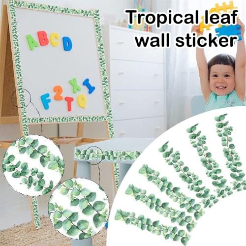 Creative Leaf Border Sticker Classroom Announcement Wall Border Decoration Sticker Diy Wall Sticker Party Sticker Wallpaper
