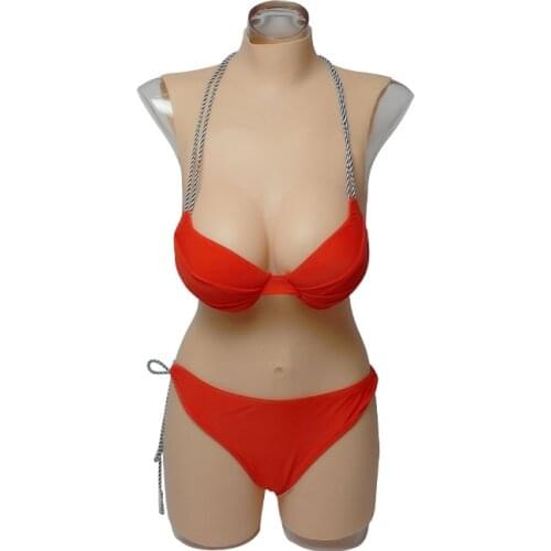 Crossdressers Silicone Breast Forms Bodysuit Fake Realistic Boobs Pussy Vagina Crossdressing For Shemale Cosplay Transgenders