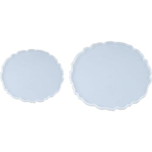 Crystal Epoxy Resin Mold Round Tray Casting Silicone Mould Handmade DIY Crafts Making Tool