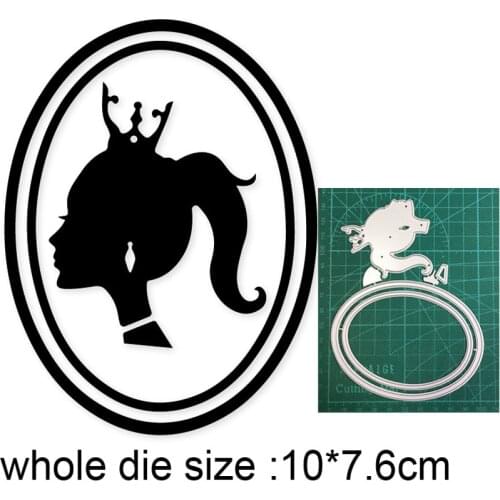 Metal cutting dies cut die mold Mirror African woman decoration Scrapbook dies paper craft knife mould blade punch stencils dies