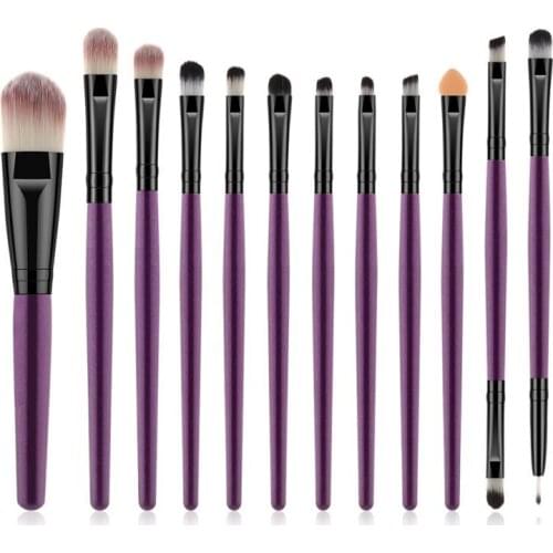 12PCS Makeup Brushes Set Eye Shadow Eyeshadow Brushes Foundation Extension Make up Brush Kits pincel Maquiagem For Makeups Tools