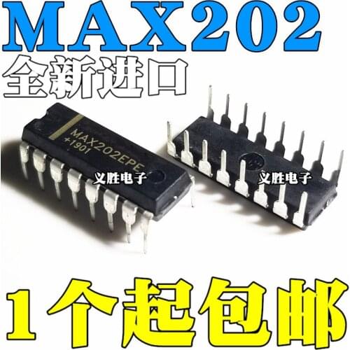 New and original MAX202EPE DIP16 MAX202CPE RS-232 ，Digital signal processing (DSP) chip, the RS - 232 transceiver