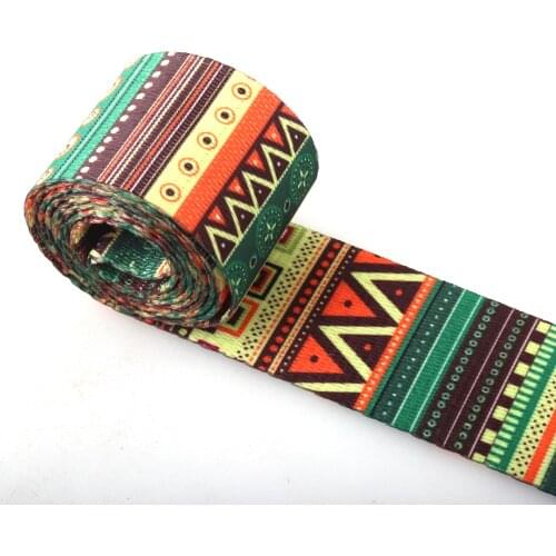 Poly Webbing Purse Straps 38mm Fabric Belt Handle Canvas Webbing Key Fobs Strap Colorful Bag Strap Webbing Crossbody Strap