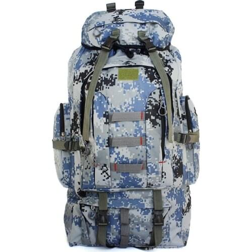 80L large capacity waterproof travel bag mens outdoor backpack travel bag multi-function bag camouflage backpack