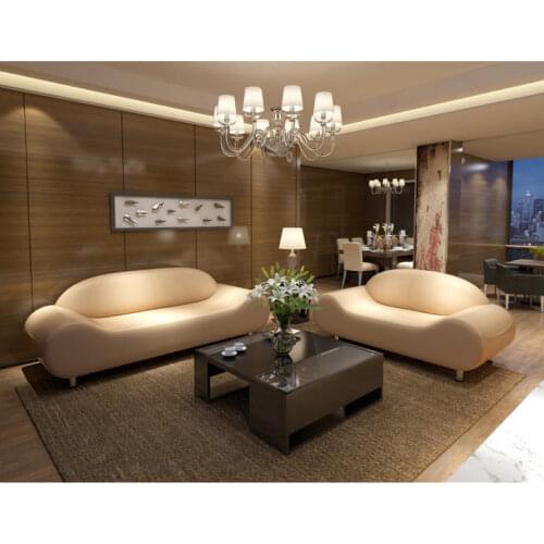Genuine leather sectional sofa 2+3 seater Living Room Sofa set L shape alon couch puff asiento muebles de sala canape sofa cama