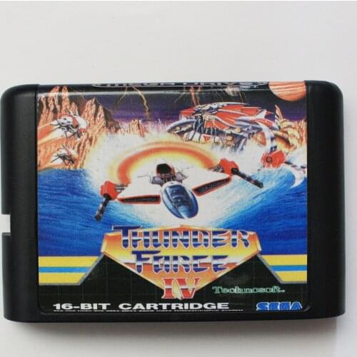 Thunder Force IV PAL-EU 16 bit MD Game Card For Sega Mega Drive For Genesis