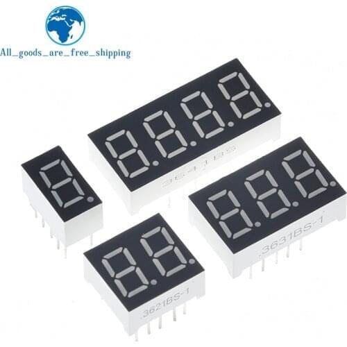 10PCS 0.36inch LED display 7 Segment 1 Bit/2 Bit/3 Bit/4 Bit Digit Tube Red Common Cathode / Anode Digital 0.36 inch led