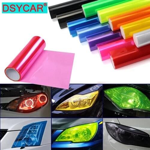 900cm/Roll x30Cm Auto Car Sticker Smoke Fog Light HeadLight Taillight Tint Vinyl Film Sheet All Colors Available Car Decoration