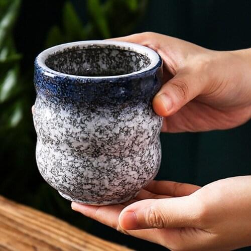 Vintage Coarse Pottery Water Mug Ceramic Tea cup Retro Coffee Milk Tea Cup Porcelain Tea Bowl Master Cup Teaware Drinkware