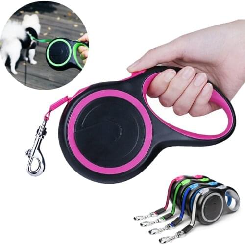 Retractable Dog Leash Nylon Automatic Traction Rope Dog Walking Lead Leashes Belt For Small Large Dogs Pet Supplies 3/5/8M