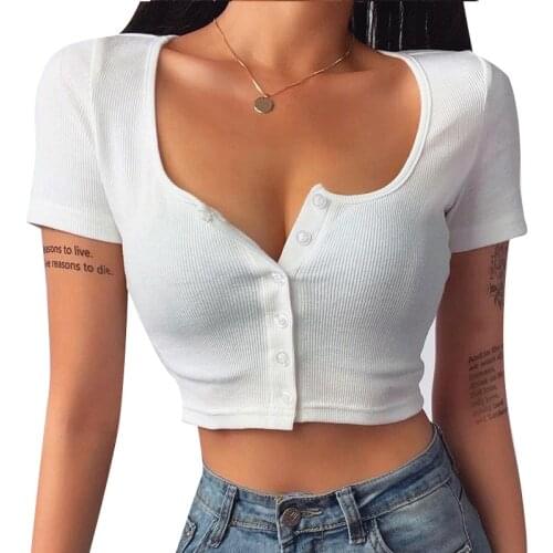Summer Womens Casual Solid Color Sexy Knitted Stretch Short Sleeve Crop Top Fashion Soft Thin Sweater Cardigans With Button