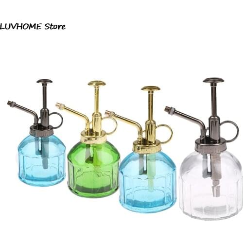 1pc Watering Bottle Nordic Style Vintage Water Cans Succulent Plants Golden Gardening Spraying Bottle Watering Pot Garden Tool