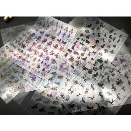 1pcs Transparent Material Magic Sticker Filling Jewelry Dolphin Mermaid Cat Butterflies Horse Rabbit Decoration Jewelry Making