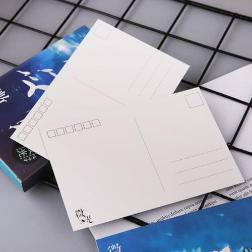 30pcs Vintage Luminous Postcard Glow In The Dark Ocean Greeting Post Card Novelty Xmas Greeting Cards Gift