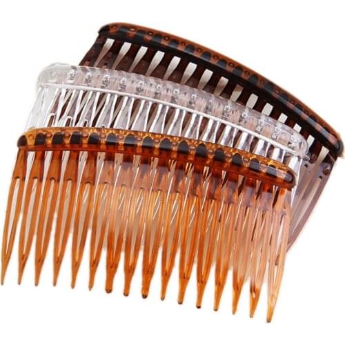 6pc/pack Women 16 Teeth Hair Combs Tiaras Girls Bangs Clips Top Hair Fixed DIY Handmade Hairstyle Design Accessories