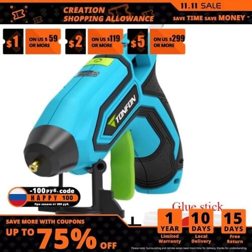 Xiaomi TONFON Rechargable Melt Glue Guns Kits with 10/20 Glue Sticks Tonfon Original 3.6V Cordless Hot Glue Guns USB