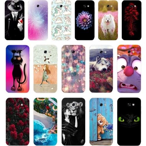 C For Samsung A7 2017 Case Cover Silicone Soft TPU Cute Back Cover Coque For Samsung Galaxy A7 2017 Phone Cases A 7