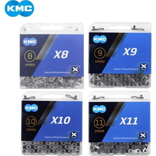 KMC Bike Chain X8 X9 X10 X11 MTB Bicycle Chains 8/9/10/11/ Speed Road Bike Crankset for Shimano SRAM Bikes Chains Part