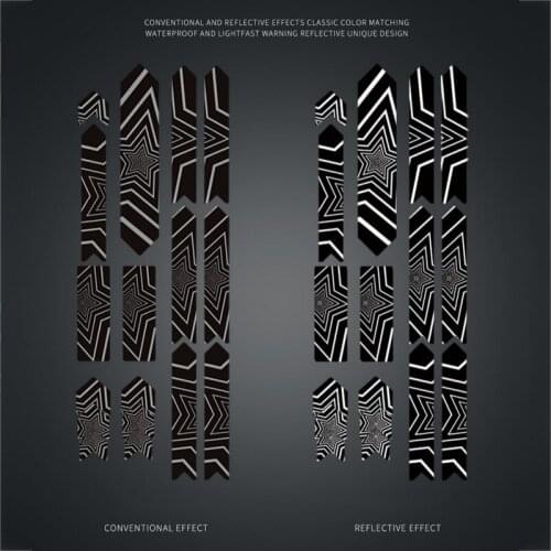 Front Rear Wheel Covers Scooter Light and Thin with Surface Gloss Protective Shell Reflective Stickers for Bicycle