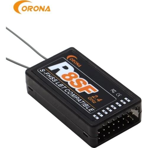 Corona R8SF 2.4GHz 8 Channel Receiver Compatible FUTABA S-FHSS T6 14SG
