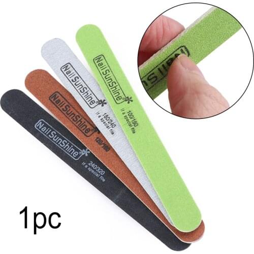 Wooden Nail Files Sanding Buffer Pedicure Manicure Professional Nail Care Women Beauty Tools 100/120/150/180/240/320
