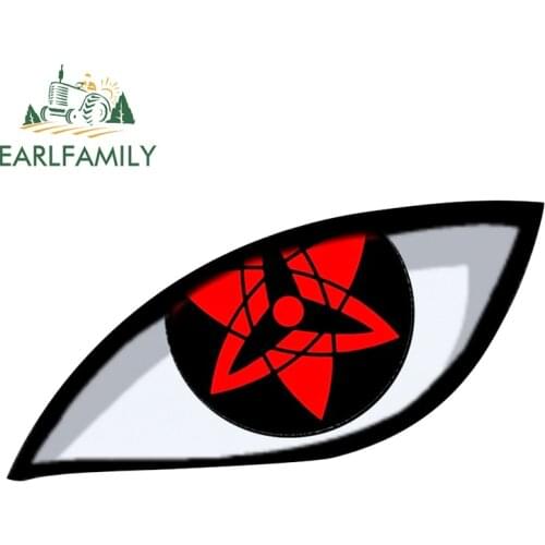 EARLFAMILY 13cm x 7cm for Kaleidoscope Written Round Eye Vinyl Car Stickers Car Assessoires Anime Funny Decal Waterproof Decals