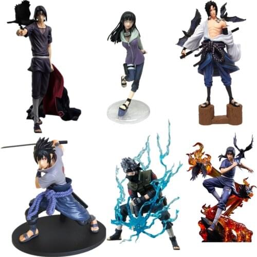 Naruto GK Action Figure Shippuden Anime Model Kakashi Sasuke Uchiha Itachi Akatsuki PVC Statue Collection Toy Gift