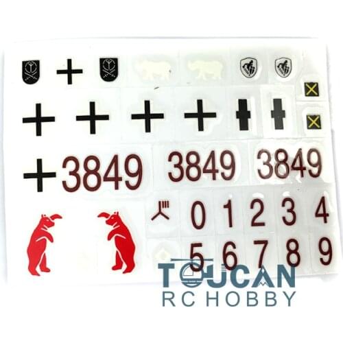HengLong 1/16 Scale German III H RC Tank Model 3849 Cross Decal Sticker TH00267