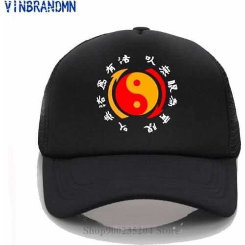 Chinese Tai Chi style Jeet Kune Do Bruce Quotes Baseball cap Kung Fu Wing Chun Dragon summer hat Muay Thai Retro Unisex net hats