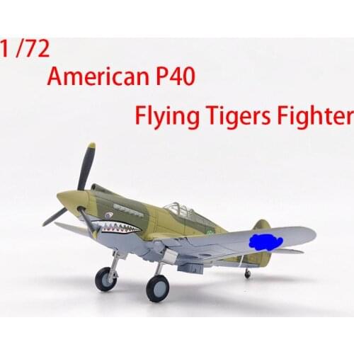 Diecast Airplane Model 1:72 Scale Flying Tigers Fighter Toys Curtiss P-40 Fighter Aviation Plane Adult Collection Statc Display