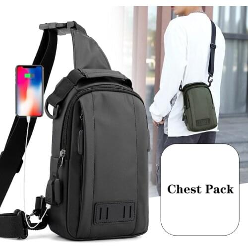 Mens Bag Chest Packs 2021 New Fashion Waterproof Cross Body Bags Male High Quality Nylon Handbags Chest Bags iPad Pocket Purse
