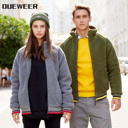 Dueweer Mens Women Sherpa Fleece Pullovers Hoodies Autumn Winter Warm Hoodie Outwear Streetwear