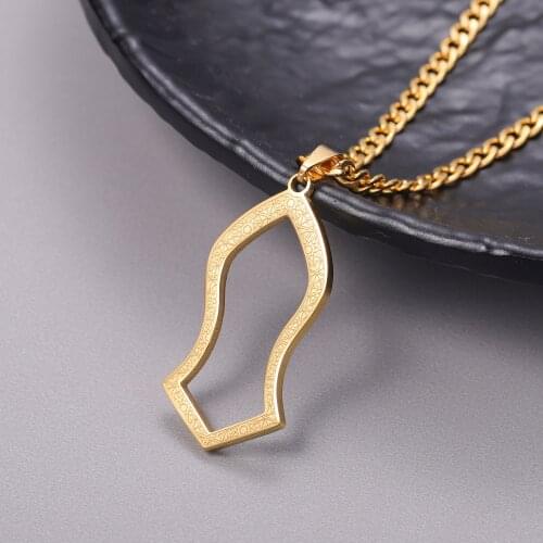 NALAIN NECKLACE | MEN Custom Necklace Stainless Steel Calligraphy Islam Gold Allah Muslim Necklace Islamic Jewelry BFF