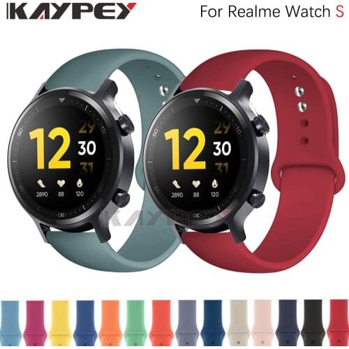 Soft Silicone Band for Realme Watch S Smart watch Sport bracelet for Amazfit GTR 2 for Haylou Solar LS05 Wrist Strap Correa Belt